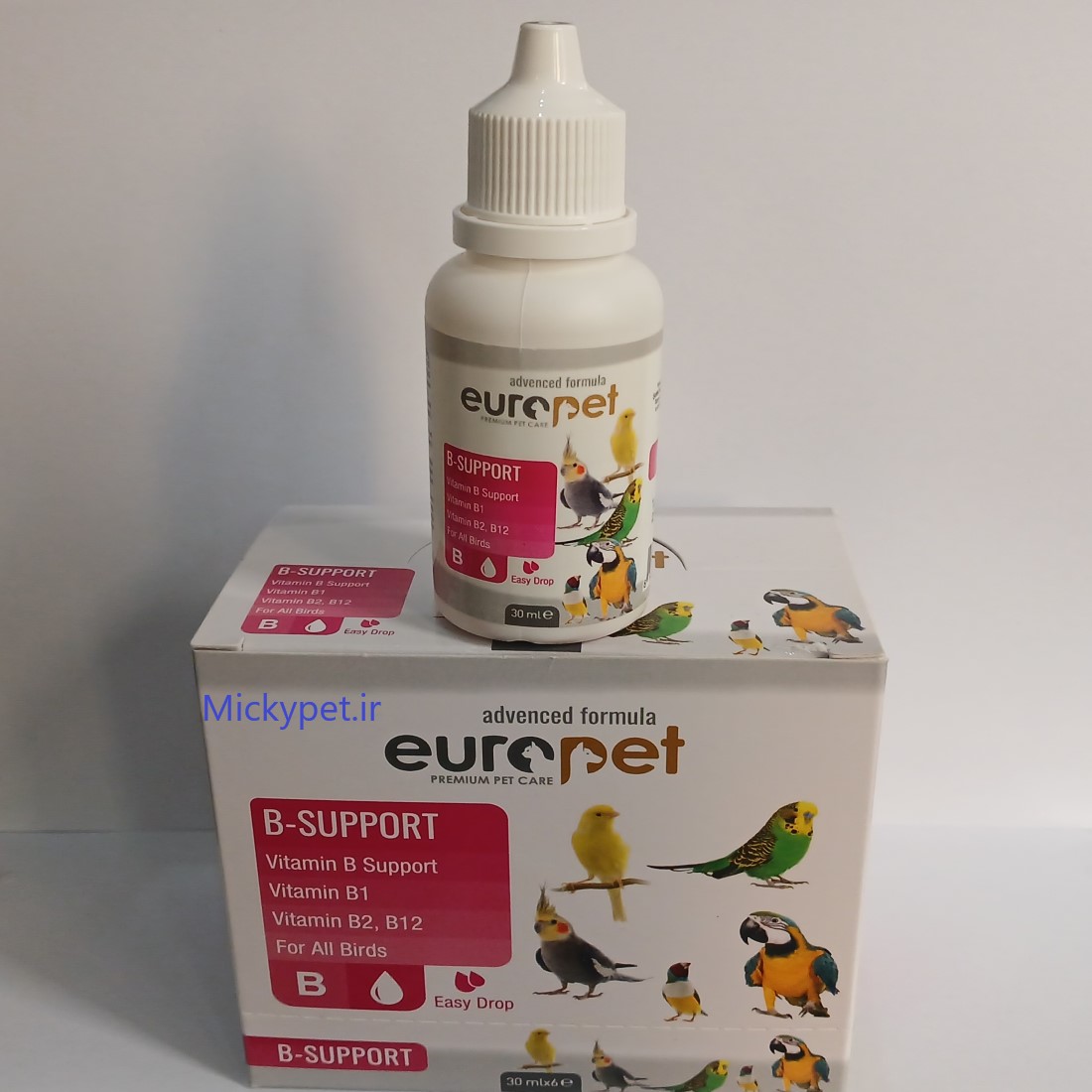 Europet Birds Vitamin B تصویر قطره مکمل پرندگان یوروپت ویتامین ب