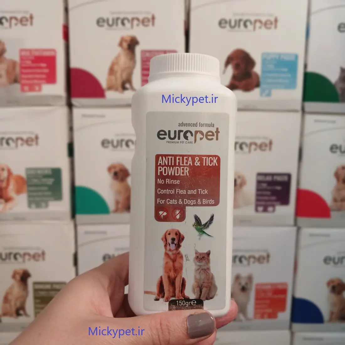 Europet-Anti-Flea-Tick-Powder-Dry-shampoo-150g
