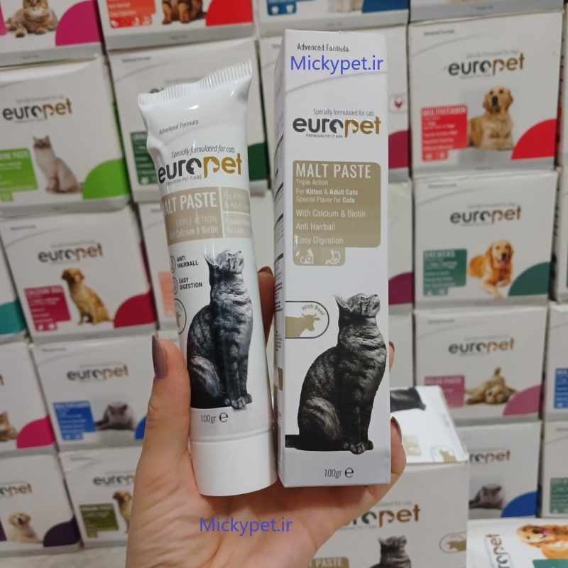 تصویر خمیر مالت مخصوص گربه با طعم گوشت گاو یوروپت