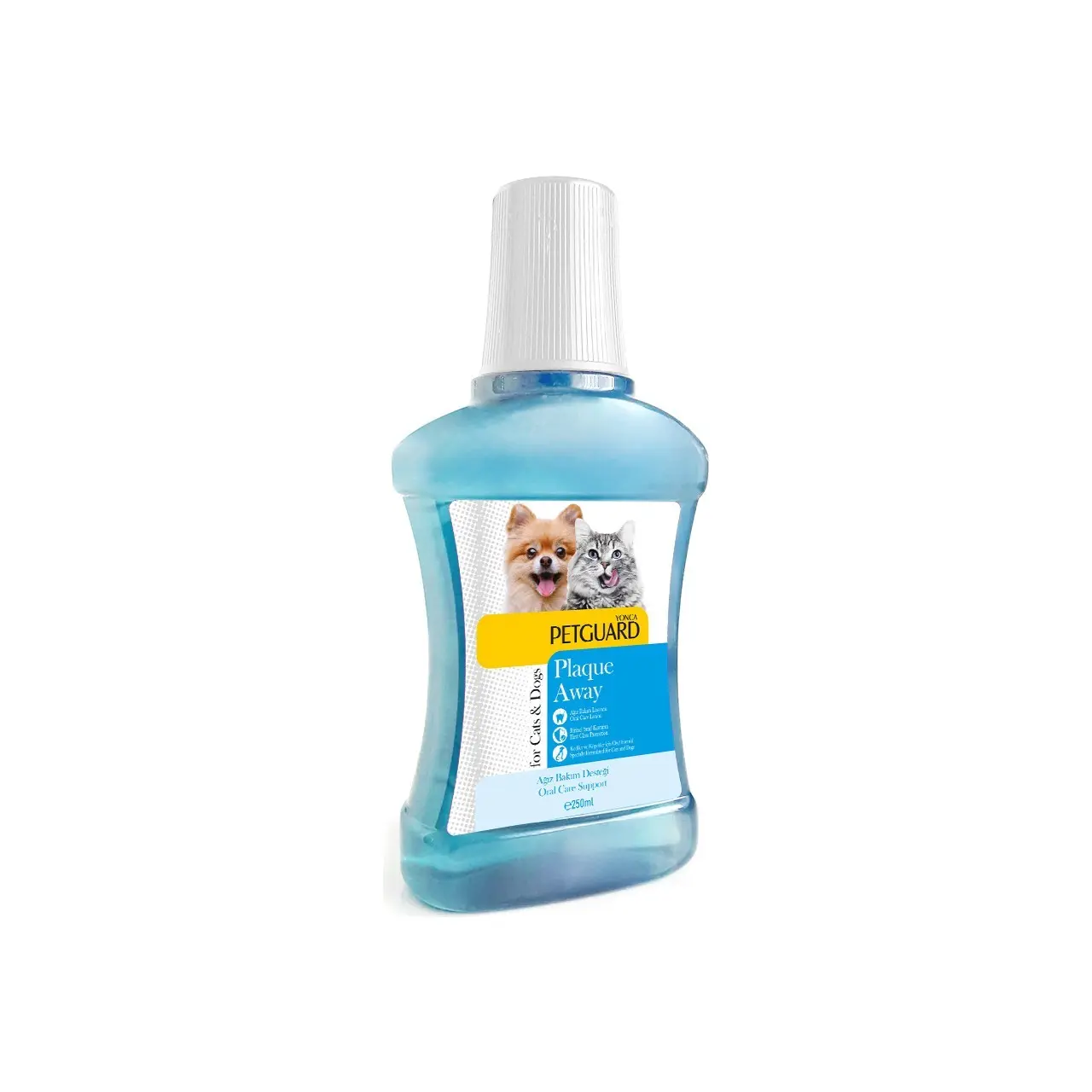 Petguard Plaque Away 250m تصویر دهان شویه مخصوص سگ و گربه پت گارد