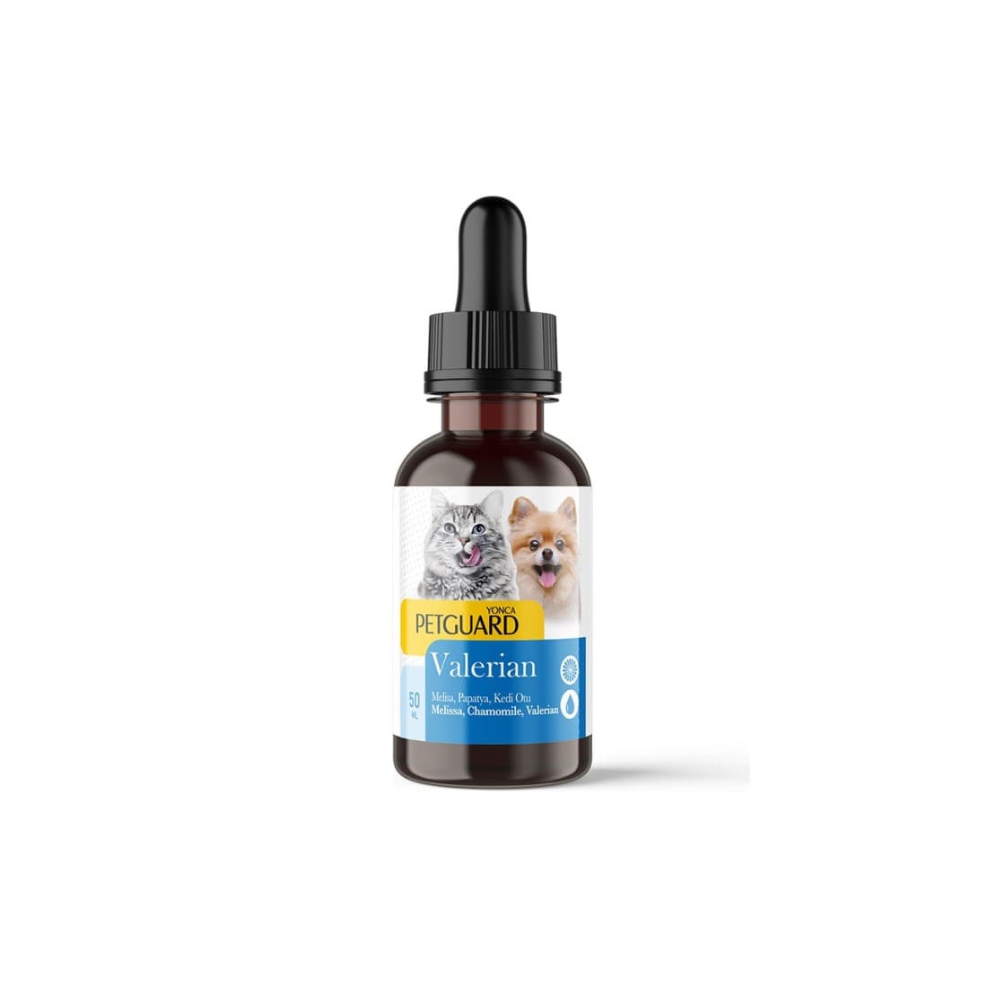 Petgurd Valerian Drop For Dog & Cat 50ml تصویر قطره آرامبخش سگ و گربه پت گارد